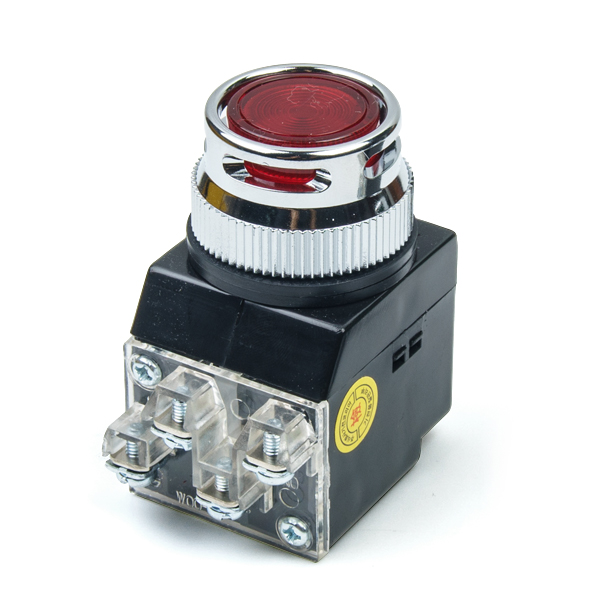기전코리아 조광형 누름버튼 스위치 KJ-307-2 30파이 적색 AC220V 램프 6.3V